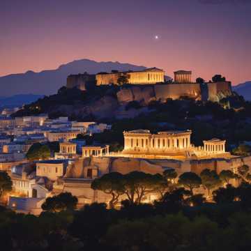 Starlit Parthenon