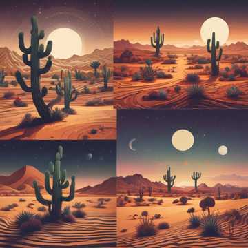 Moonlit Dance of the Desert