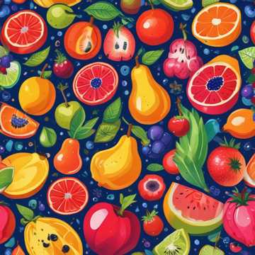 Funky Fresh Fruit Alphabet