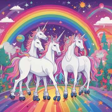 Unicorns on Roller Skates