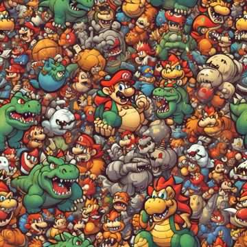 Super Mario und Bowser