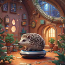 Hedgehog On A Roomba