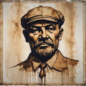 My Coffee portrait of Lenin...