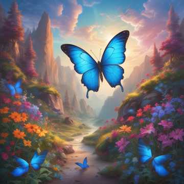 blue butterflies