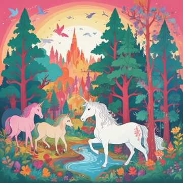 Elise et Chloé et la licorne magique