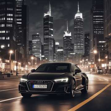 Черная Audi Бочка