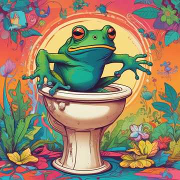 Frog in the Toilet