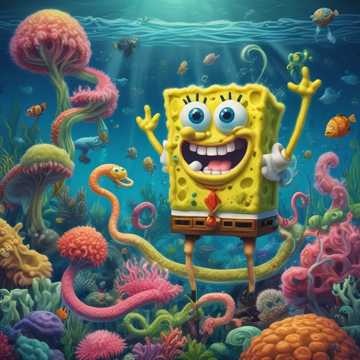 Spongebob und die Schlange