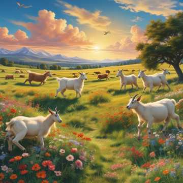 Goats in the Meadow