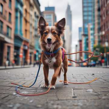 Um Cachorro Andando