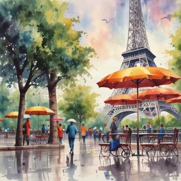 paris in the rain