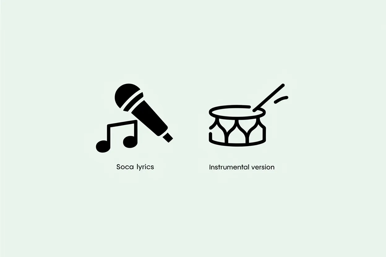 Instrumental or Full Lyrics Options