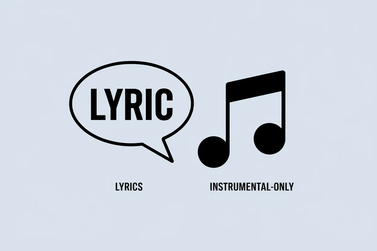 Generate Songs with Lyrics or Instrumental Tracks