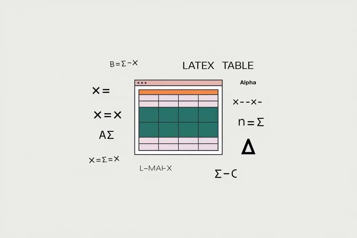 Free LaTeX Table Generator by GPT4V - Easily Create Custom LaTeX Tables