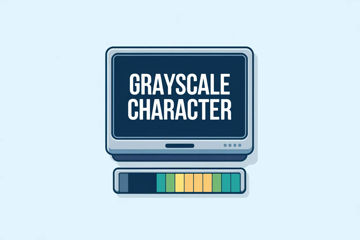 Grayscale Character Mapping