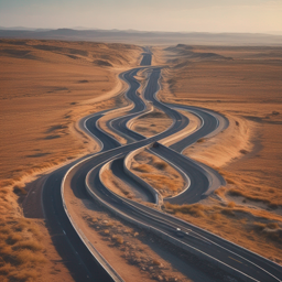 road stretches