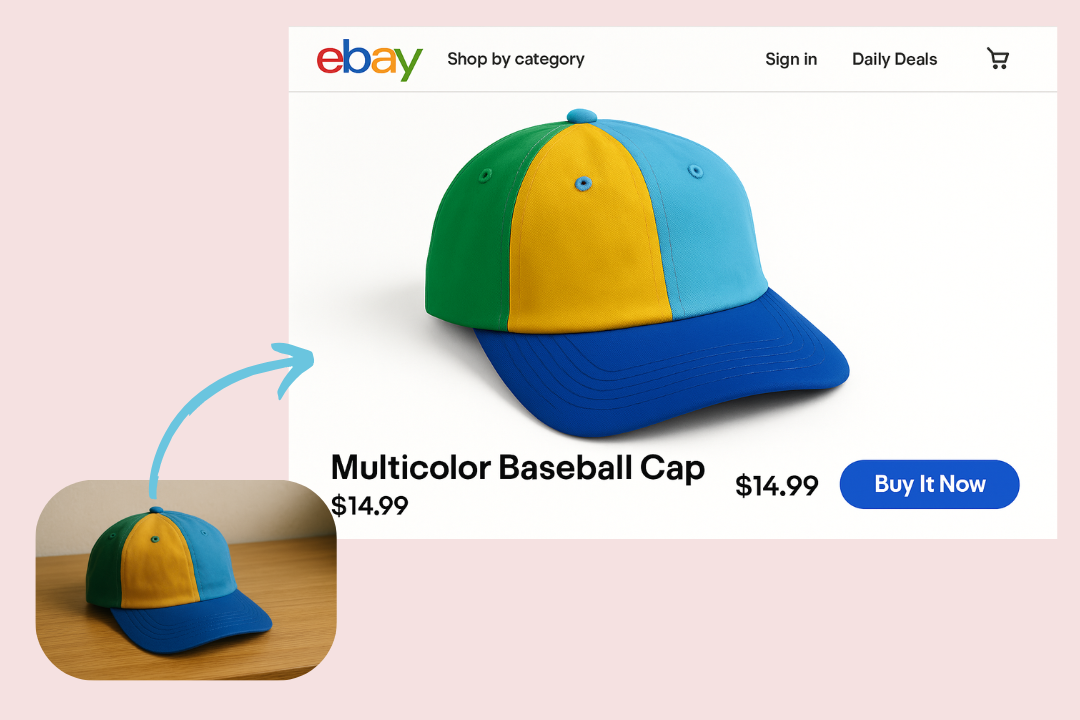 One-Click Background Removal and White Background Addition 