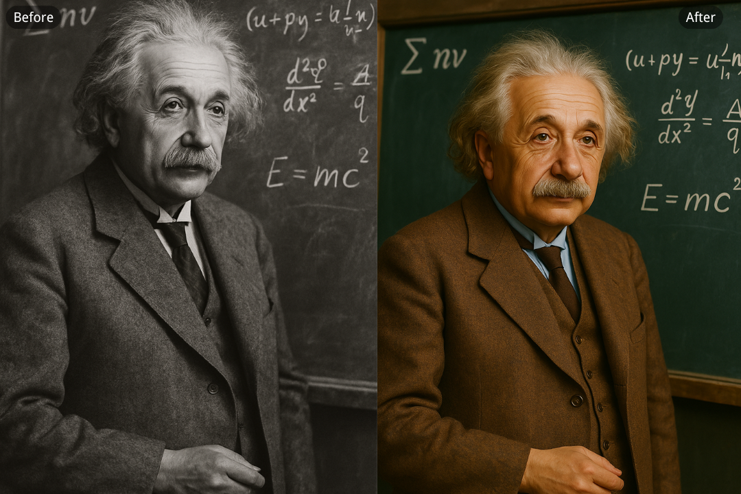 Reimagina la historia a todo color
