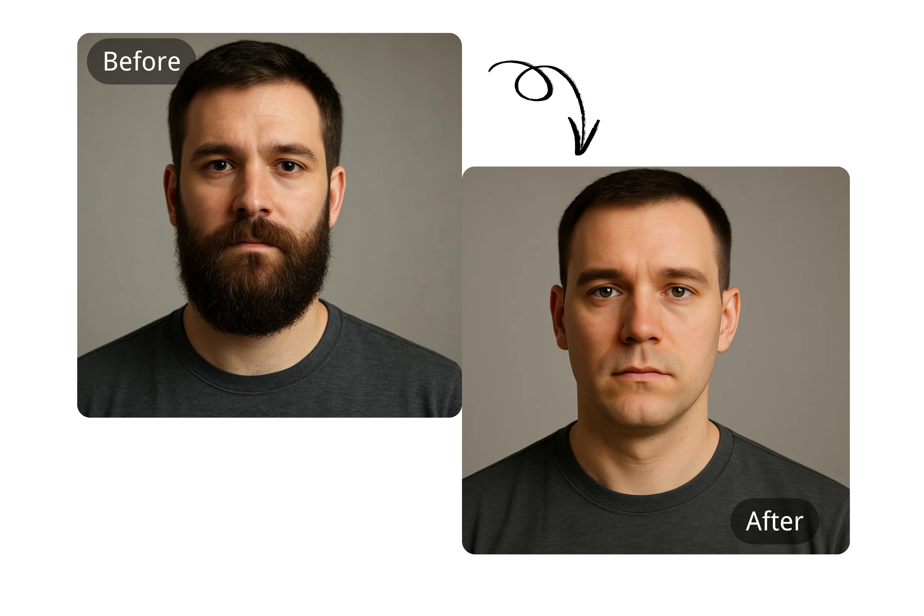 Instant No Beard Filter Results