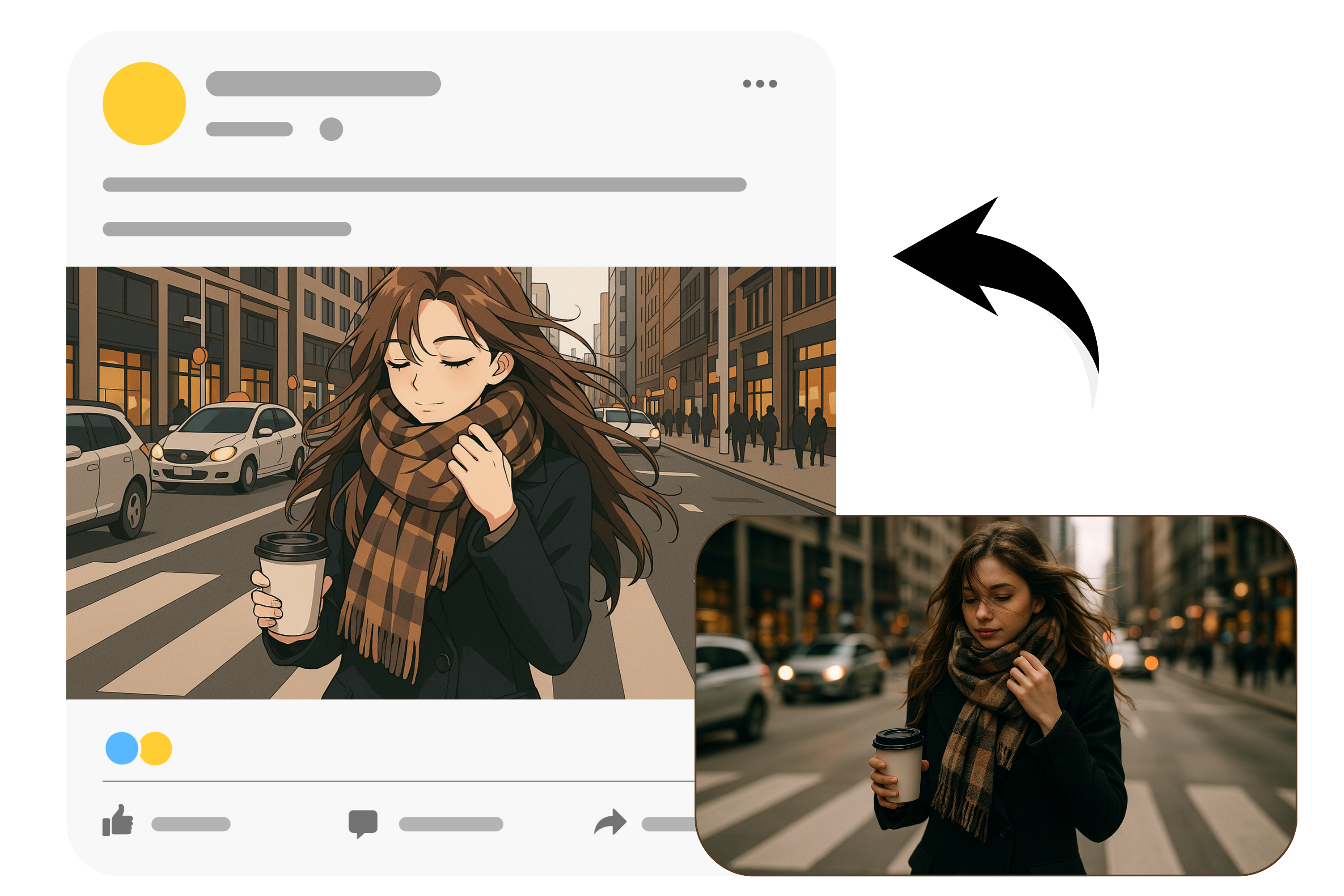 Hebe dich auf Social Media mit Webtoon-Stil ab