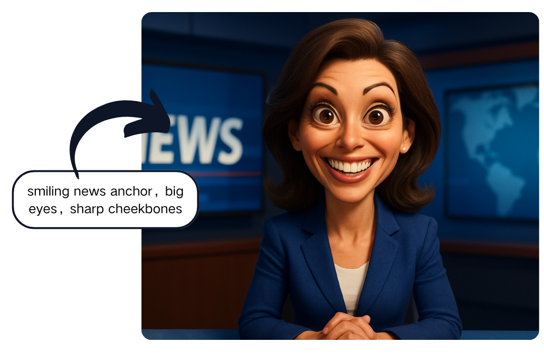 Generate Caricatures from Text 