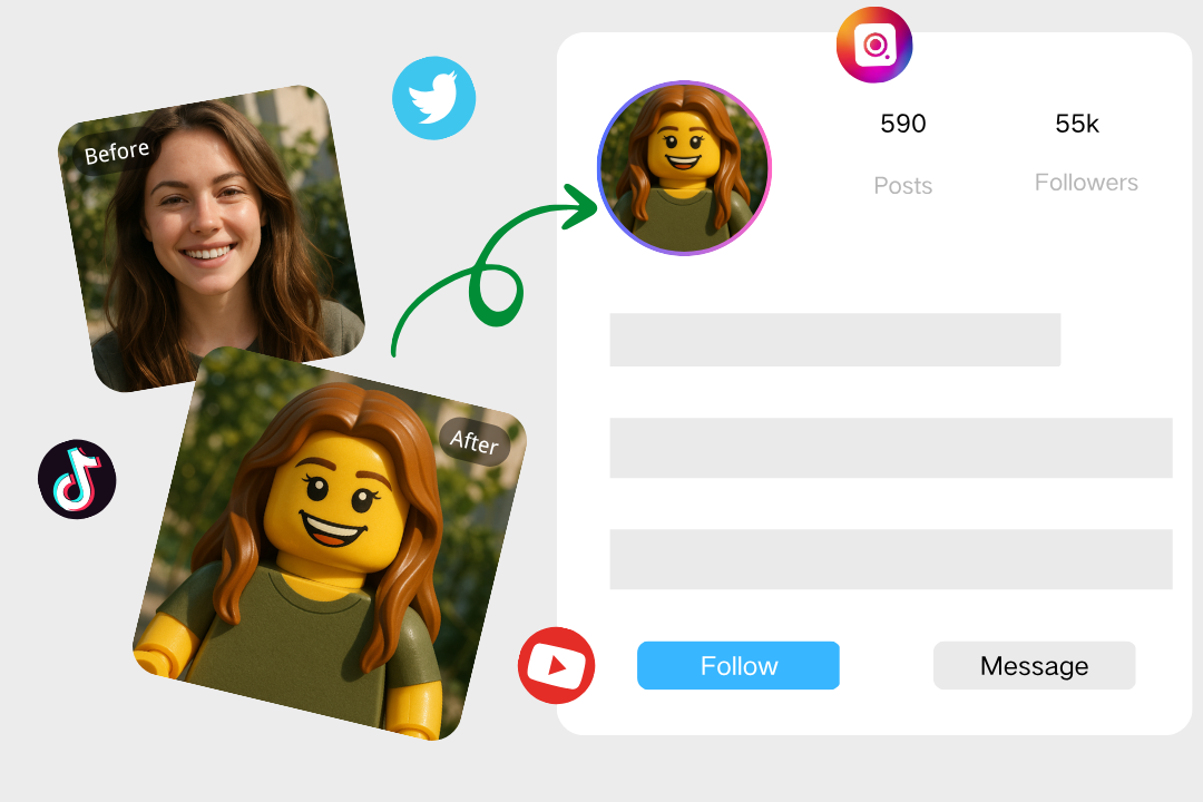 Lego Profile Pictures for Social Media