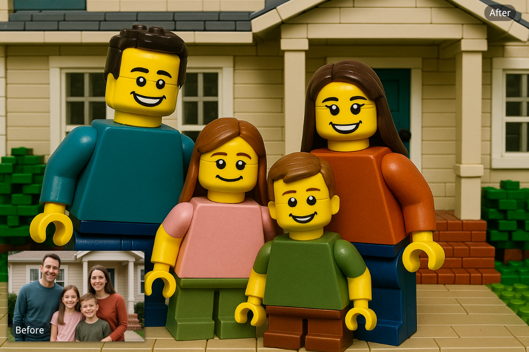 Lego-Themed Family Avatars