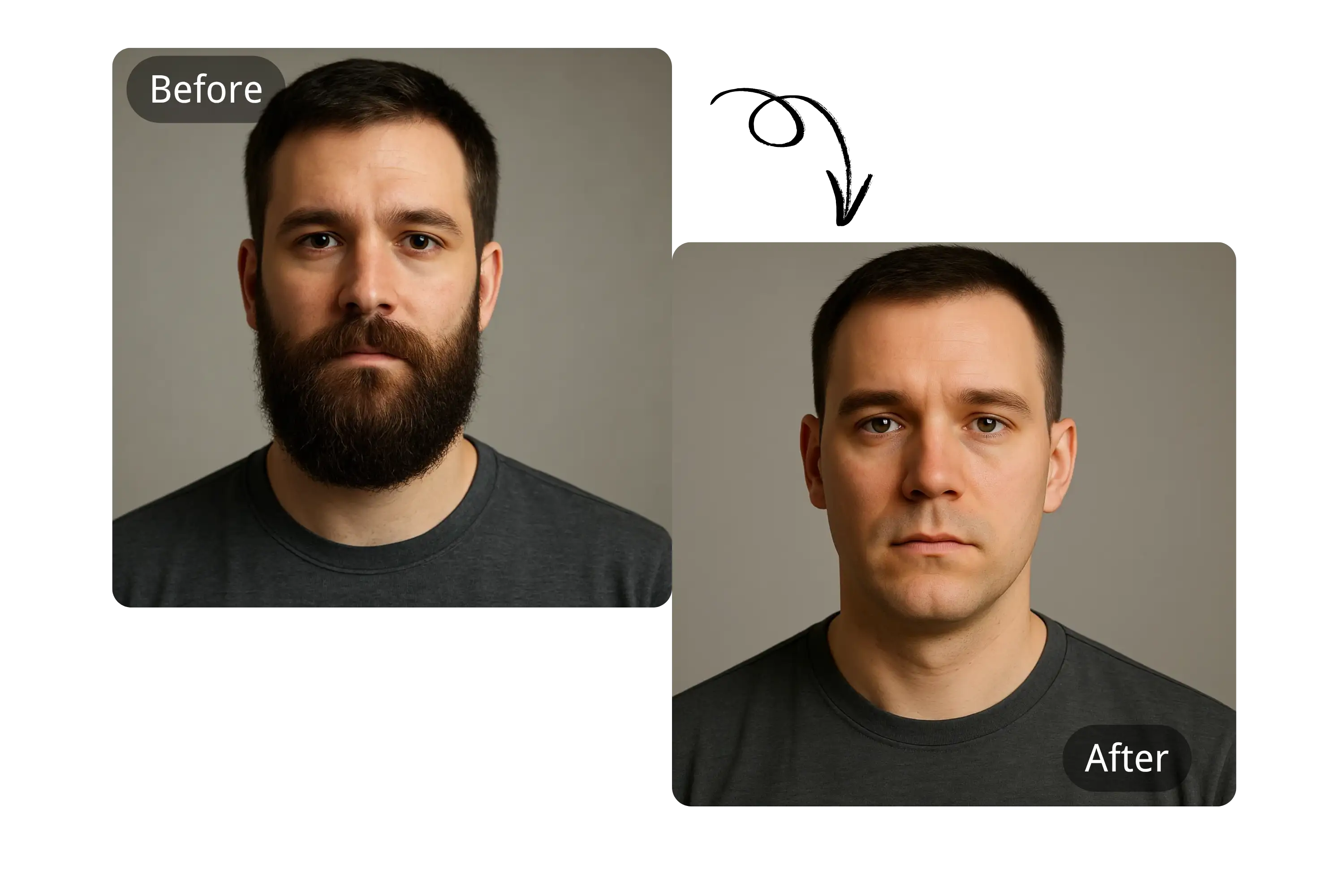 Transformaciones Instantáneas con el Filtro Sin Barba