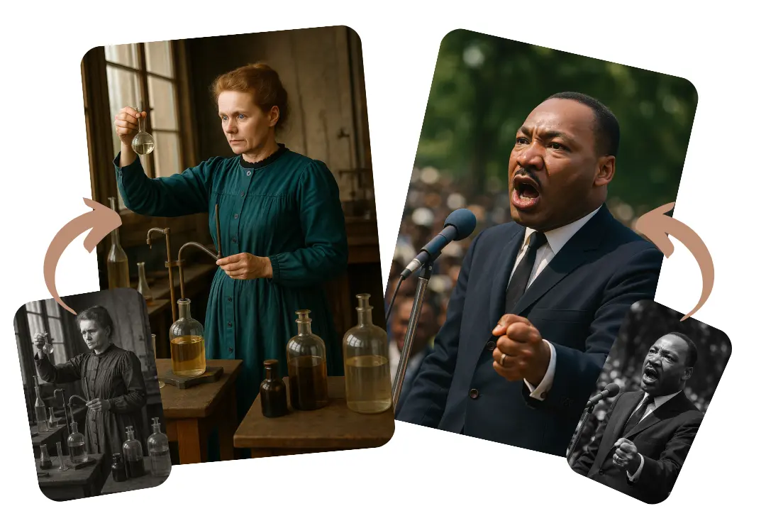Realistische KI-gestützte Fotokolorierung