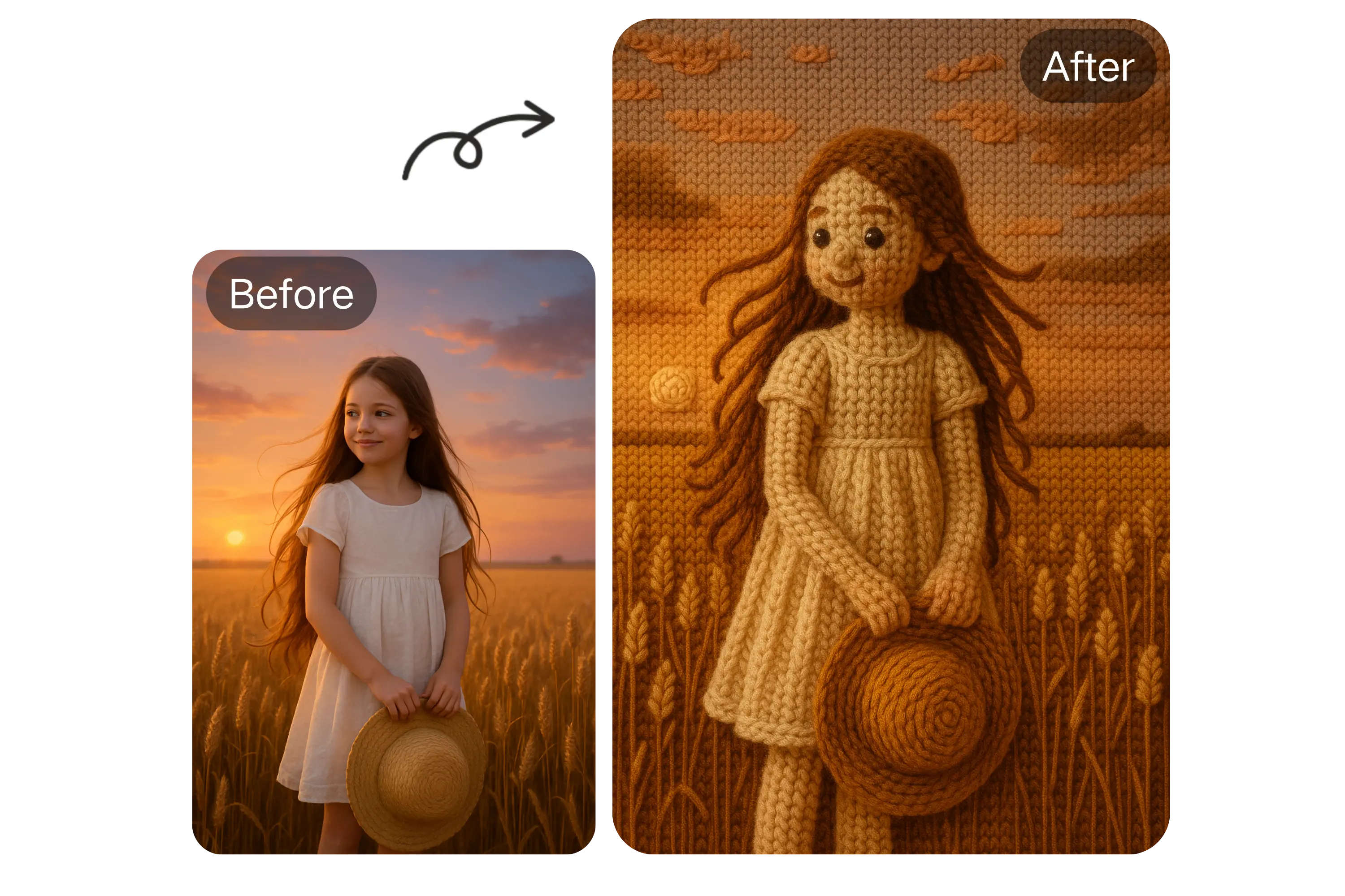 Realistic Crochet Effects with AI