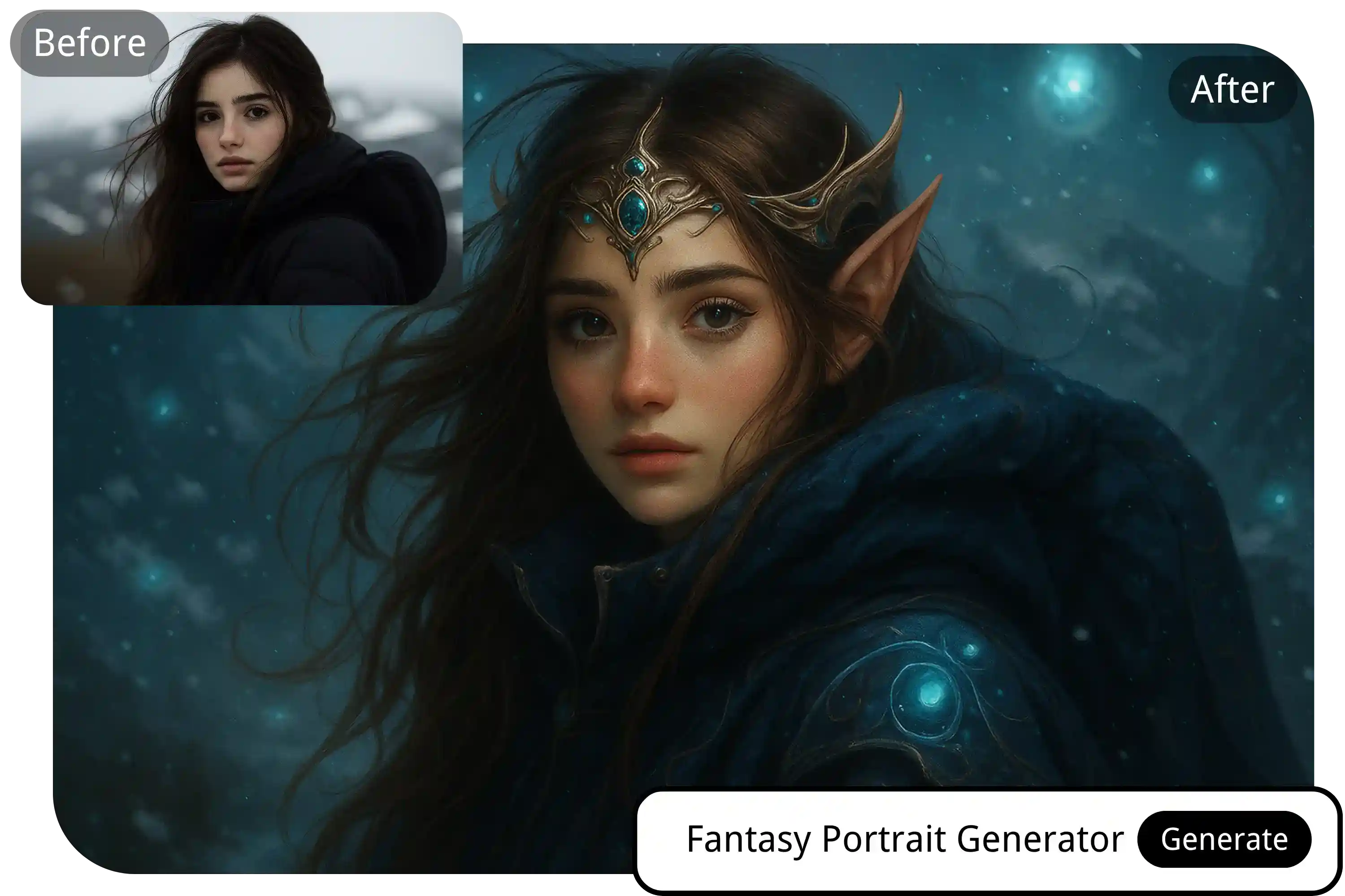AI Fantasy Portrait Generator from Photo