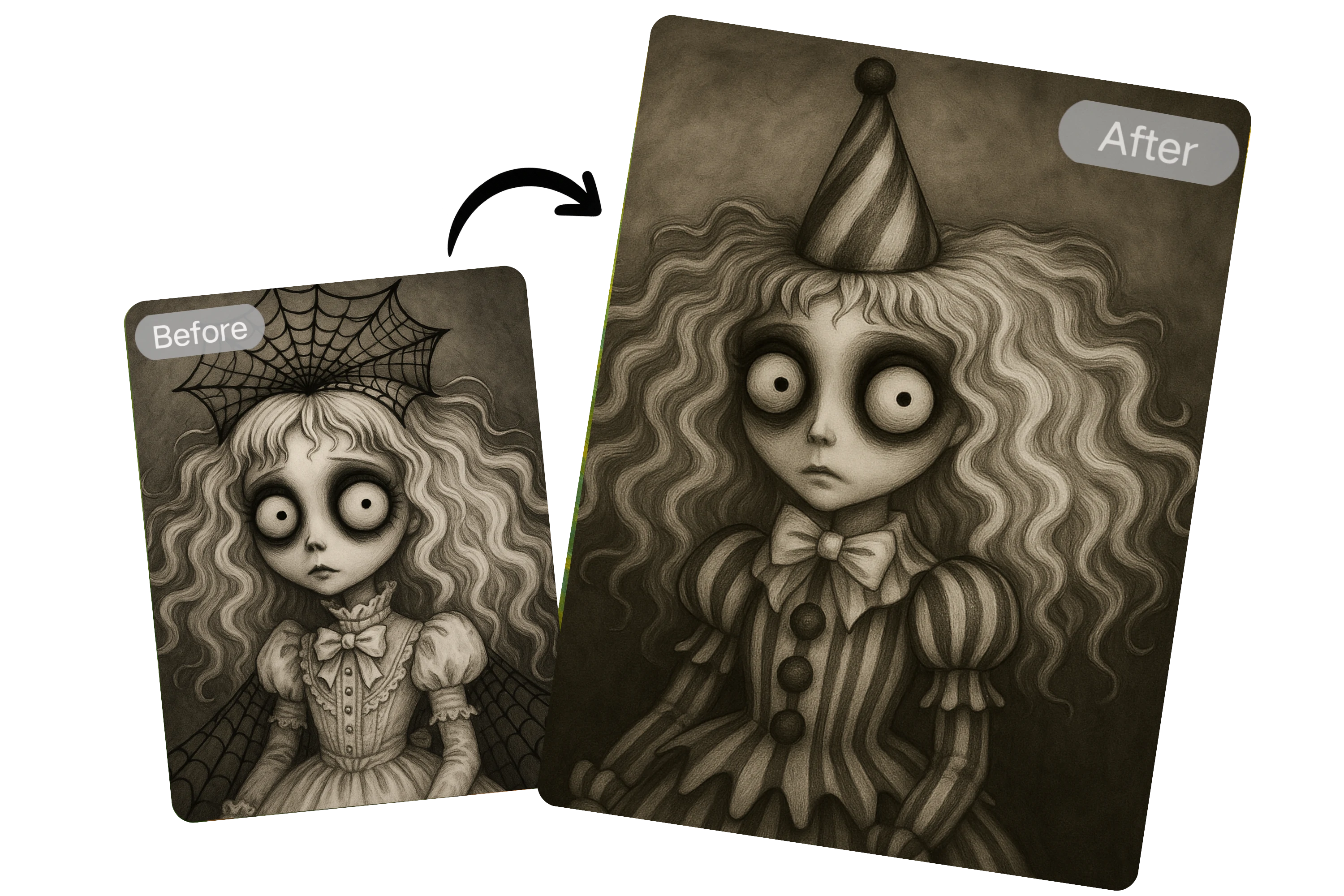 Personnalisez votre personnage à la façon de Tim Burton