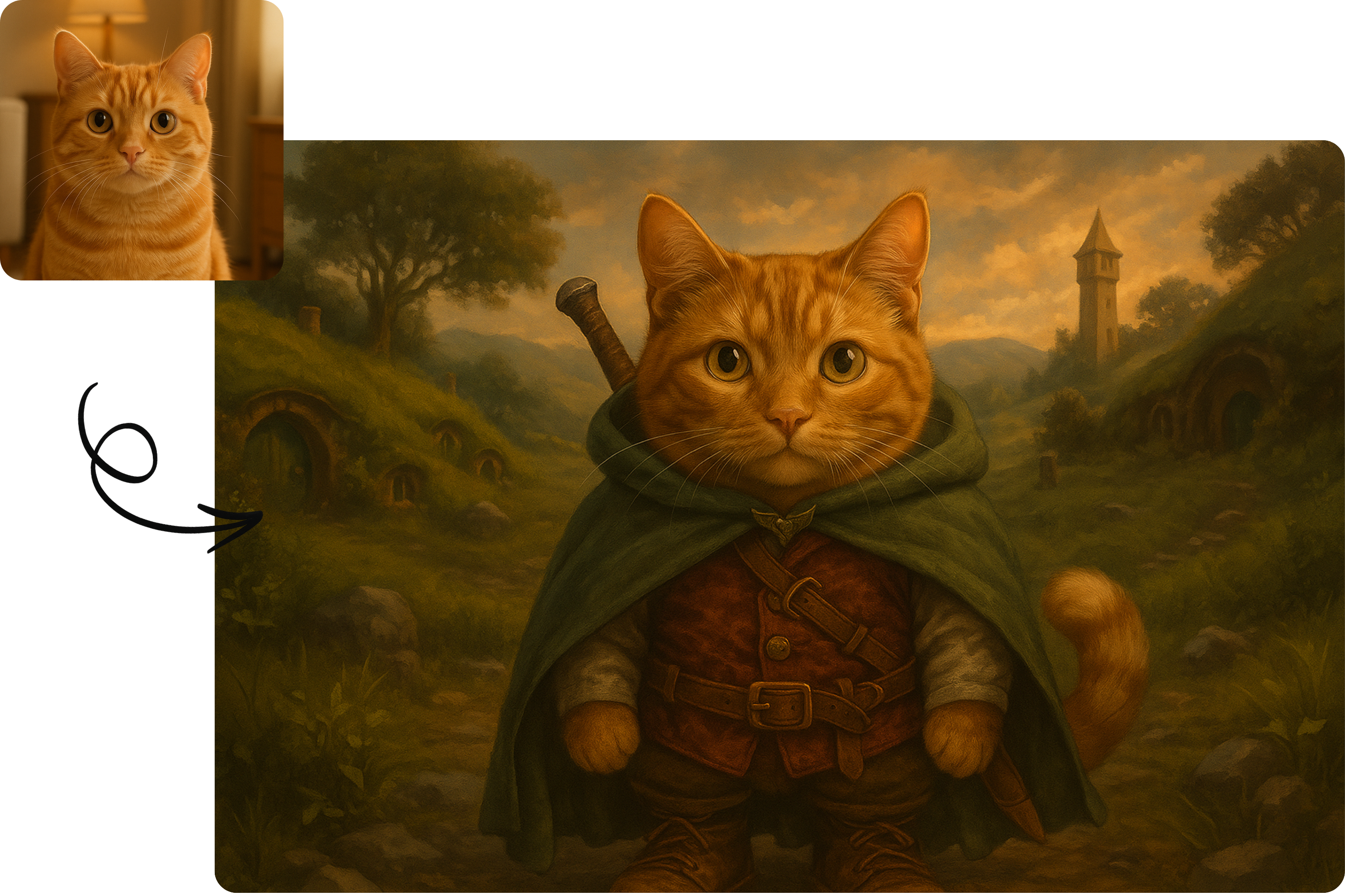 Станьте любым героем Средиземья с помощью LotR AI-портрета