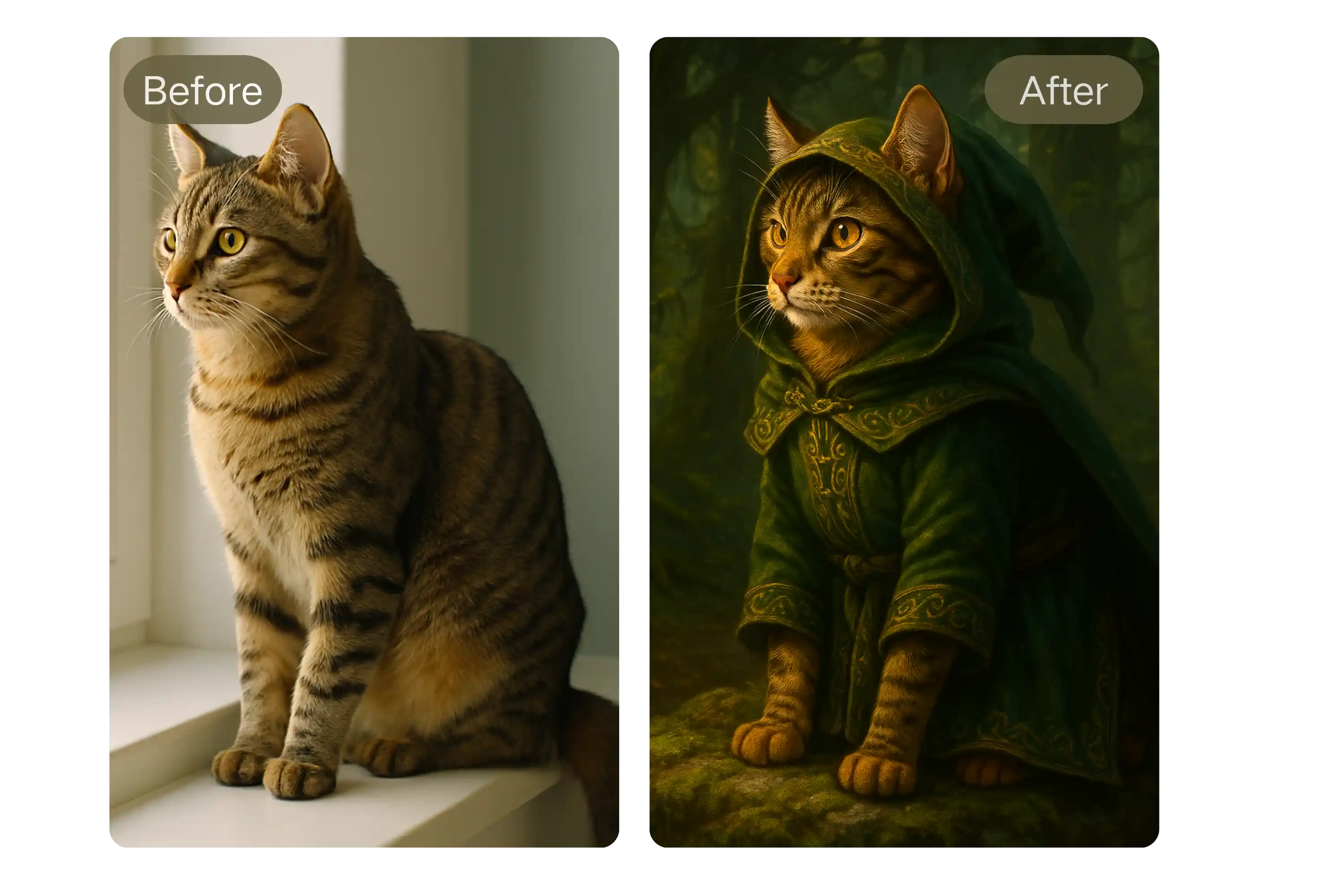 Instant AI Pet Portraits from Photos