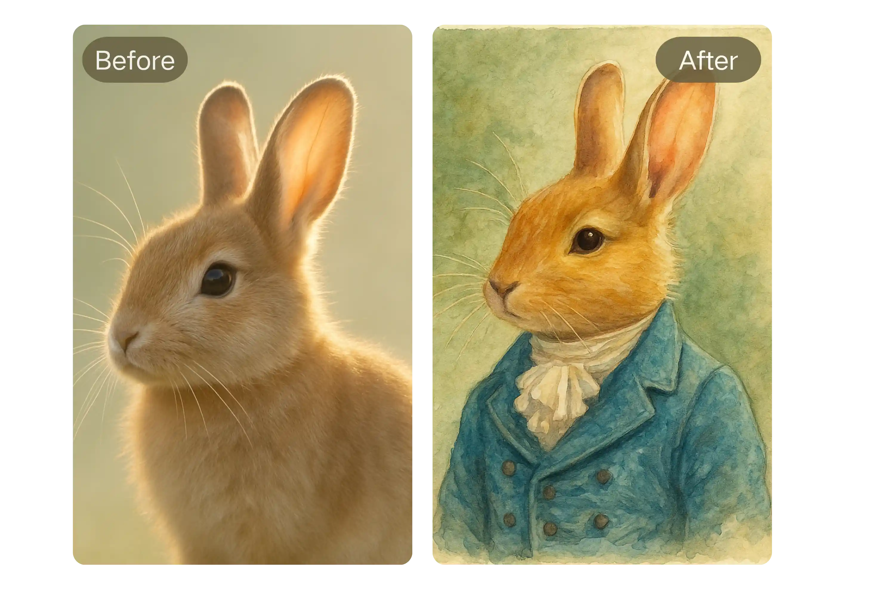 Pet Paintings from Photos with AI
