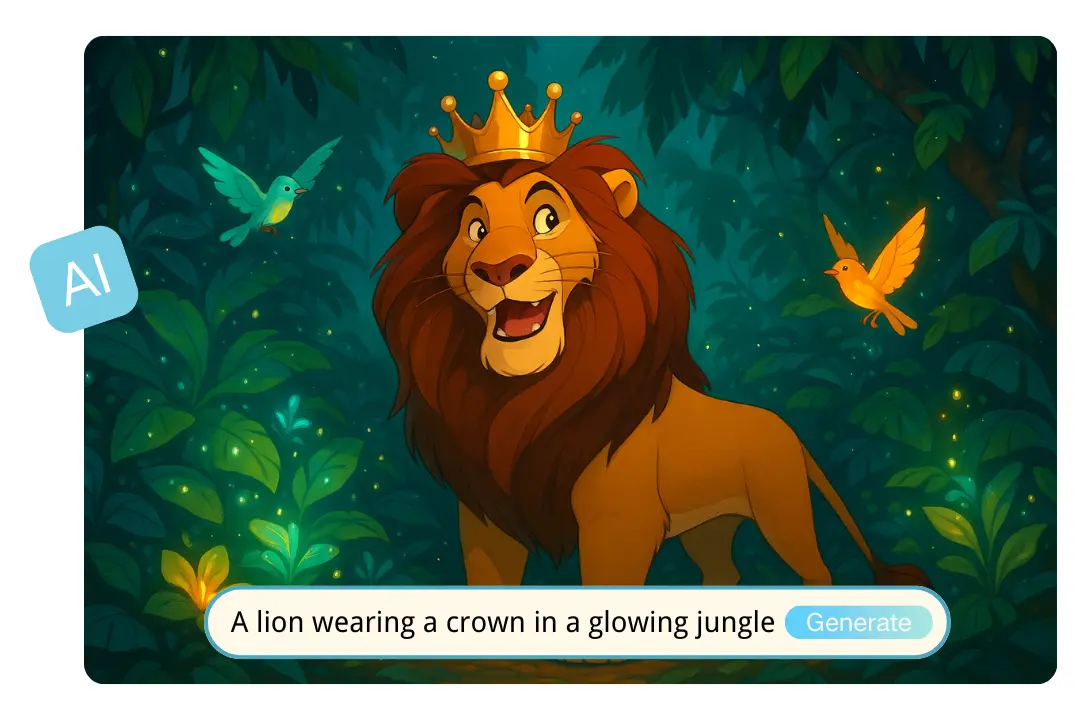 🦁 Erstelle magische Disney-Szenen aus nur wenigen Worten