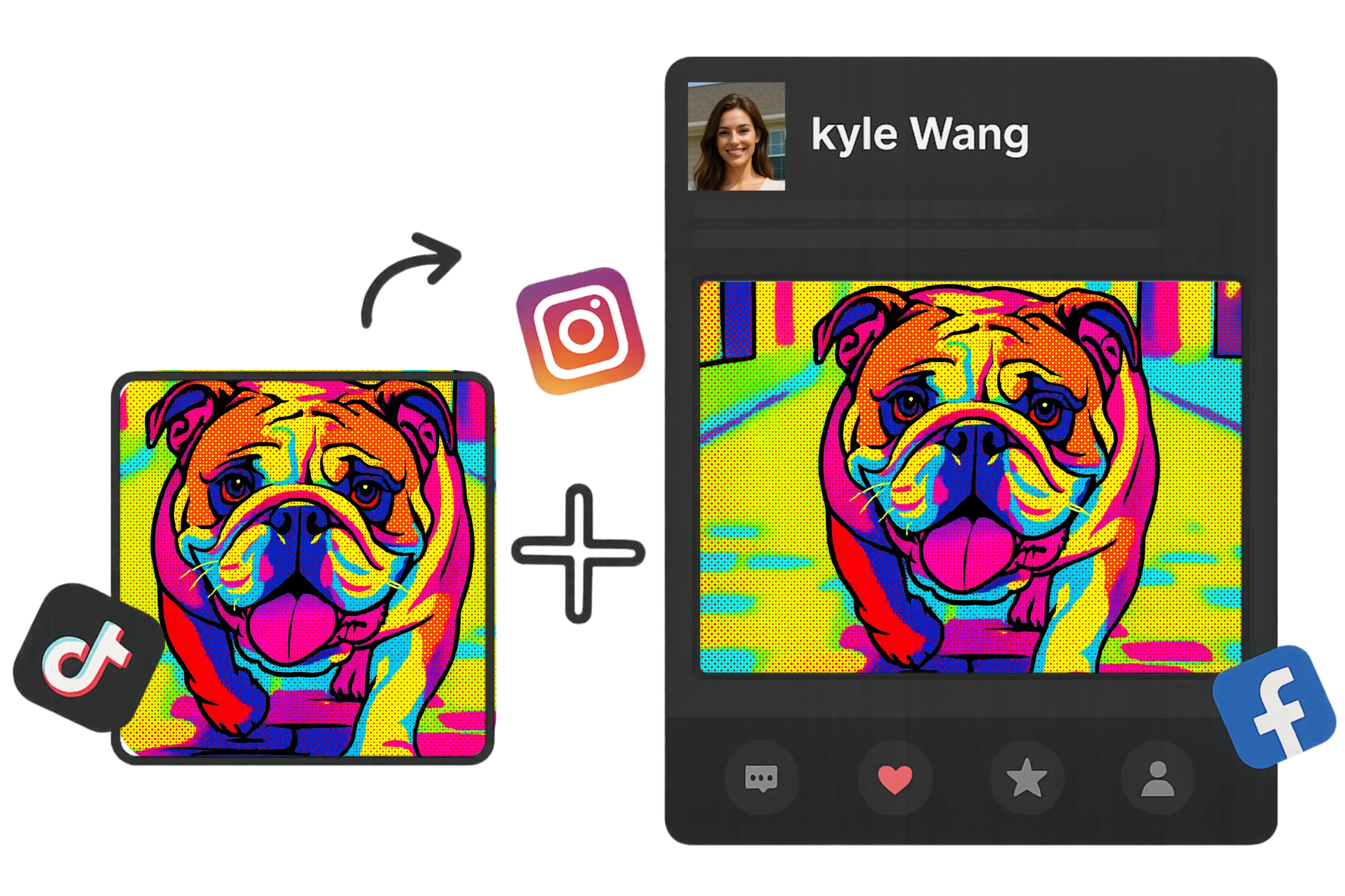 Pop Art für Social Media