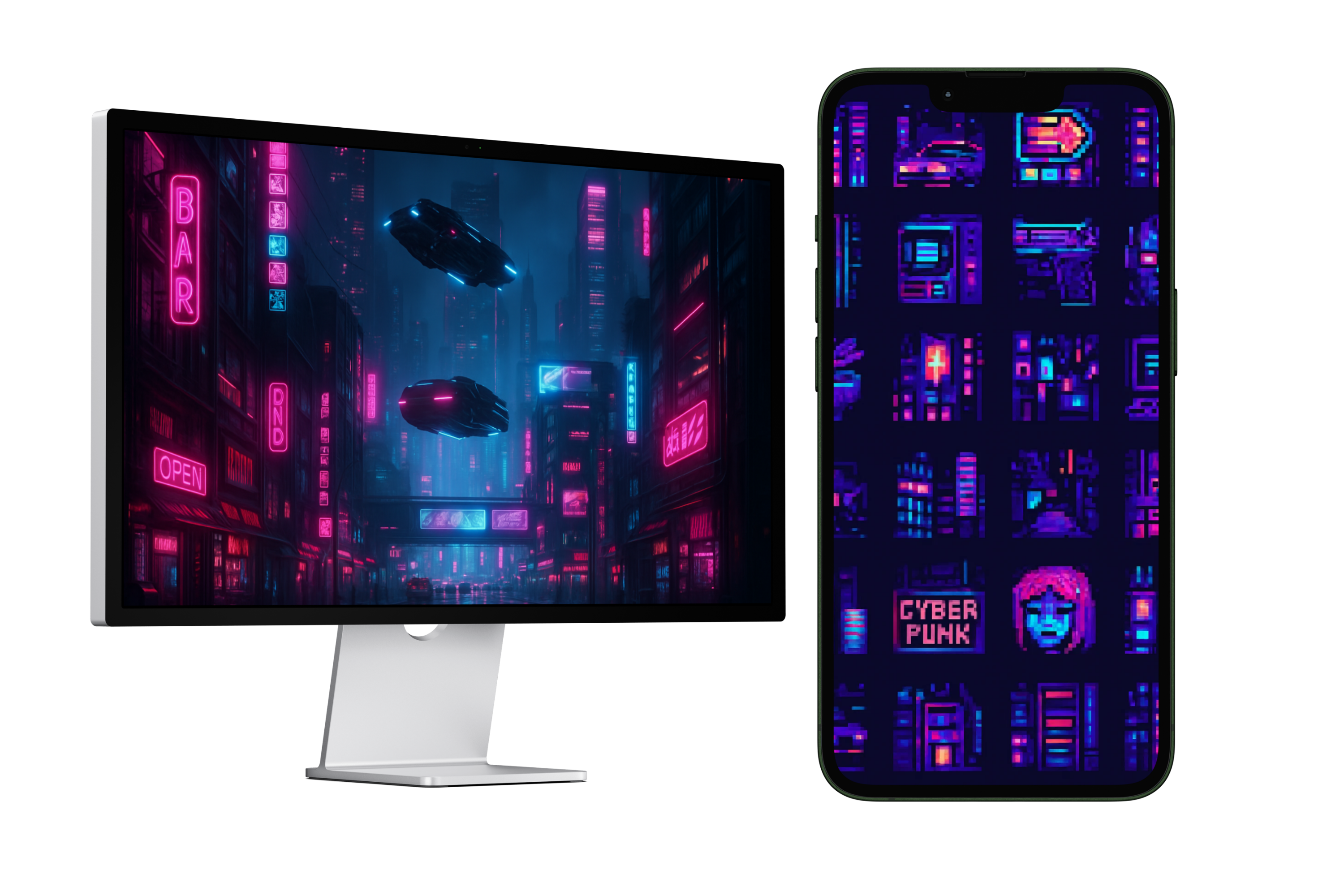 Custom Cyberpunk Wallpapers