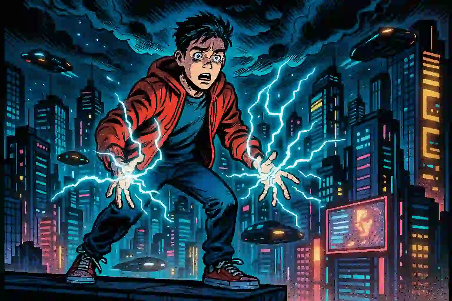 🏙️ Superhero Origin Stories in a Futuristic World