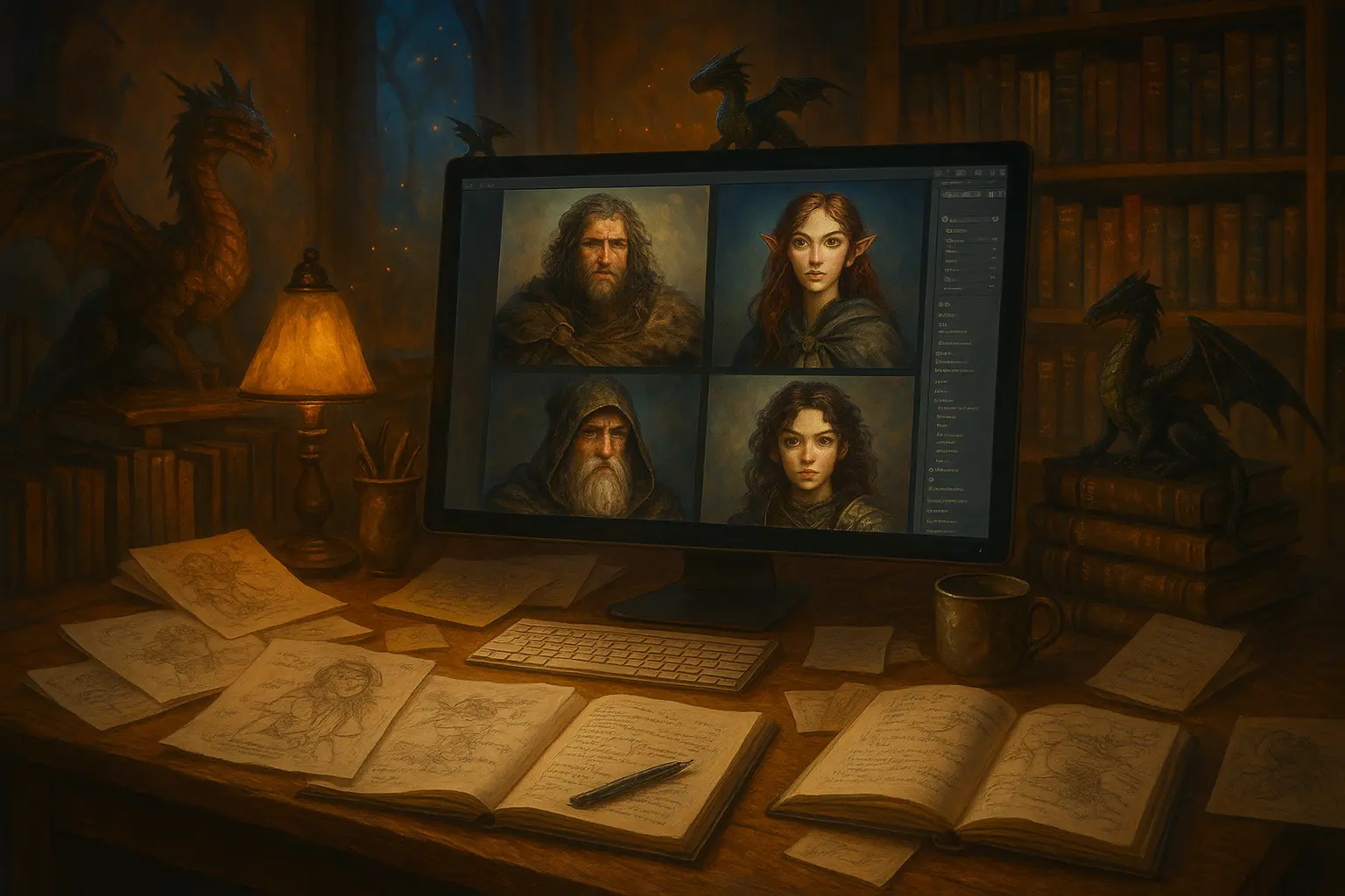 👩‍🏫 Visualization of Fantasy Characters