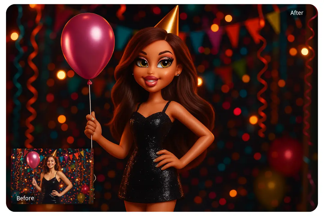 打造派对氛围的 Bratz 娃娃