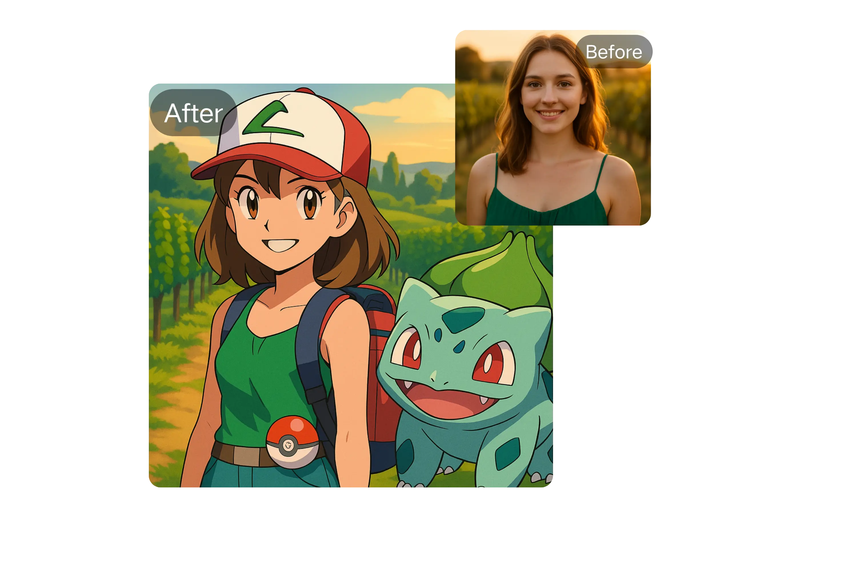 Verwandle dein Foto in dich als Pokémon-Trainer