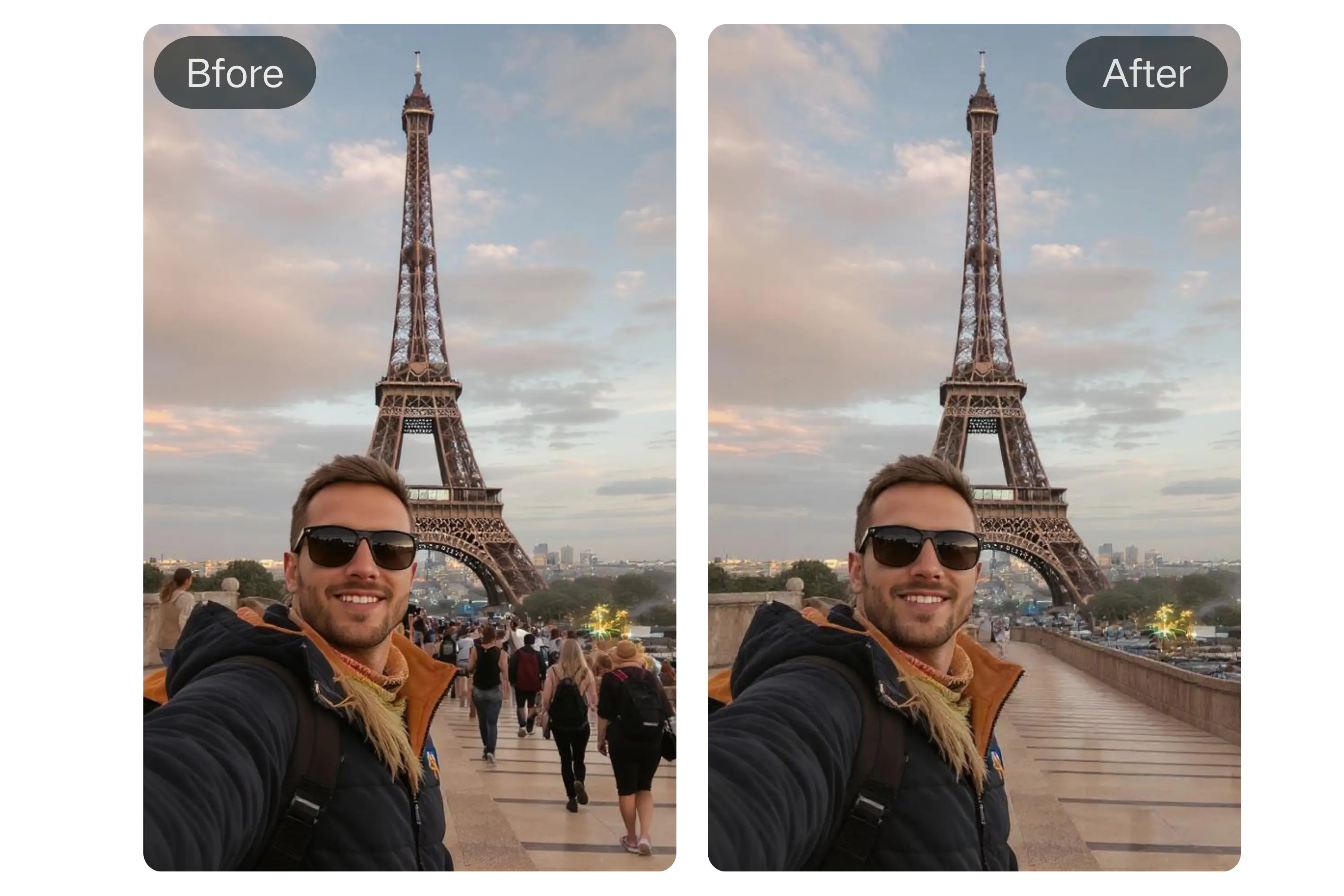 Remove People from Travel Photos with AI