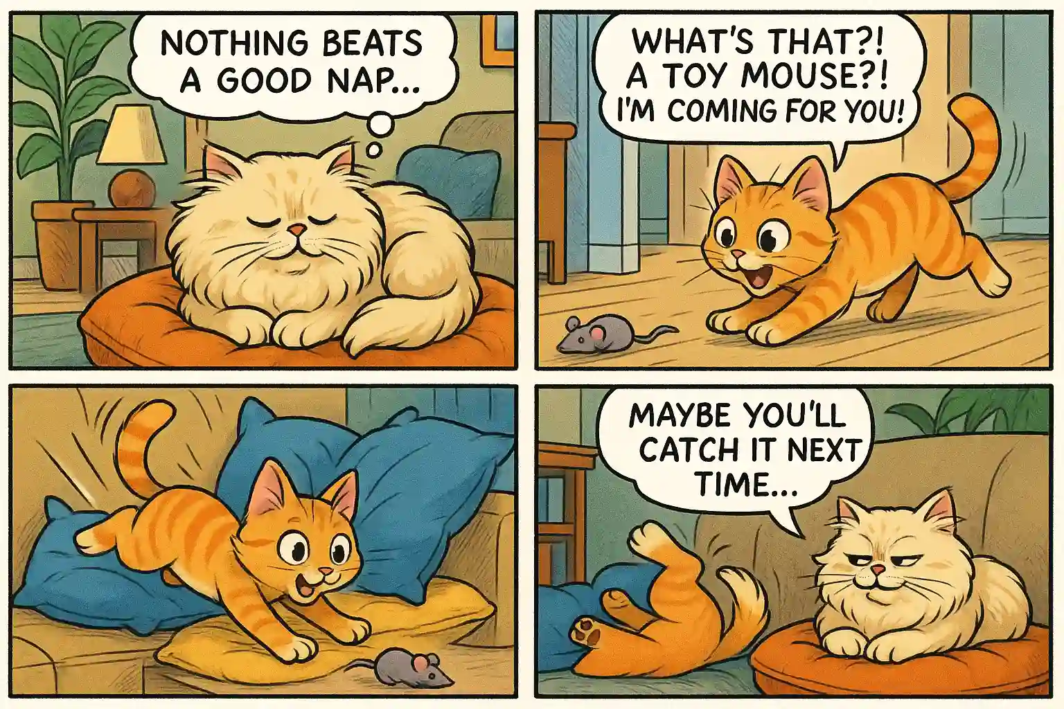 Generador Exprés de Gatos con IA en Estilo Cómic