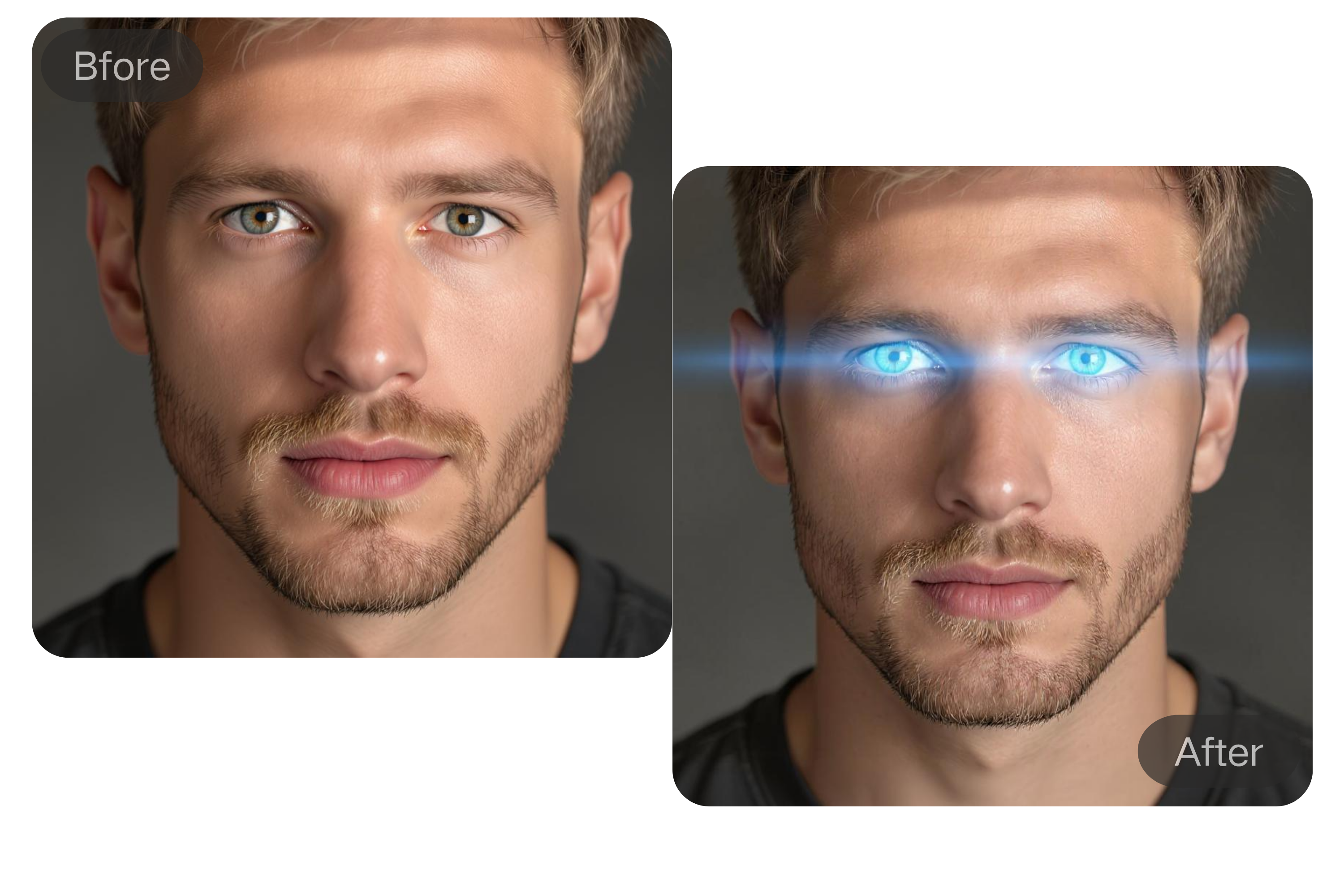 Add Fun & Special Effects with FluxAI Free Eye Color Filter