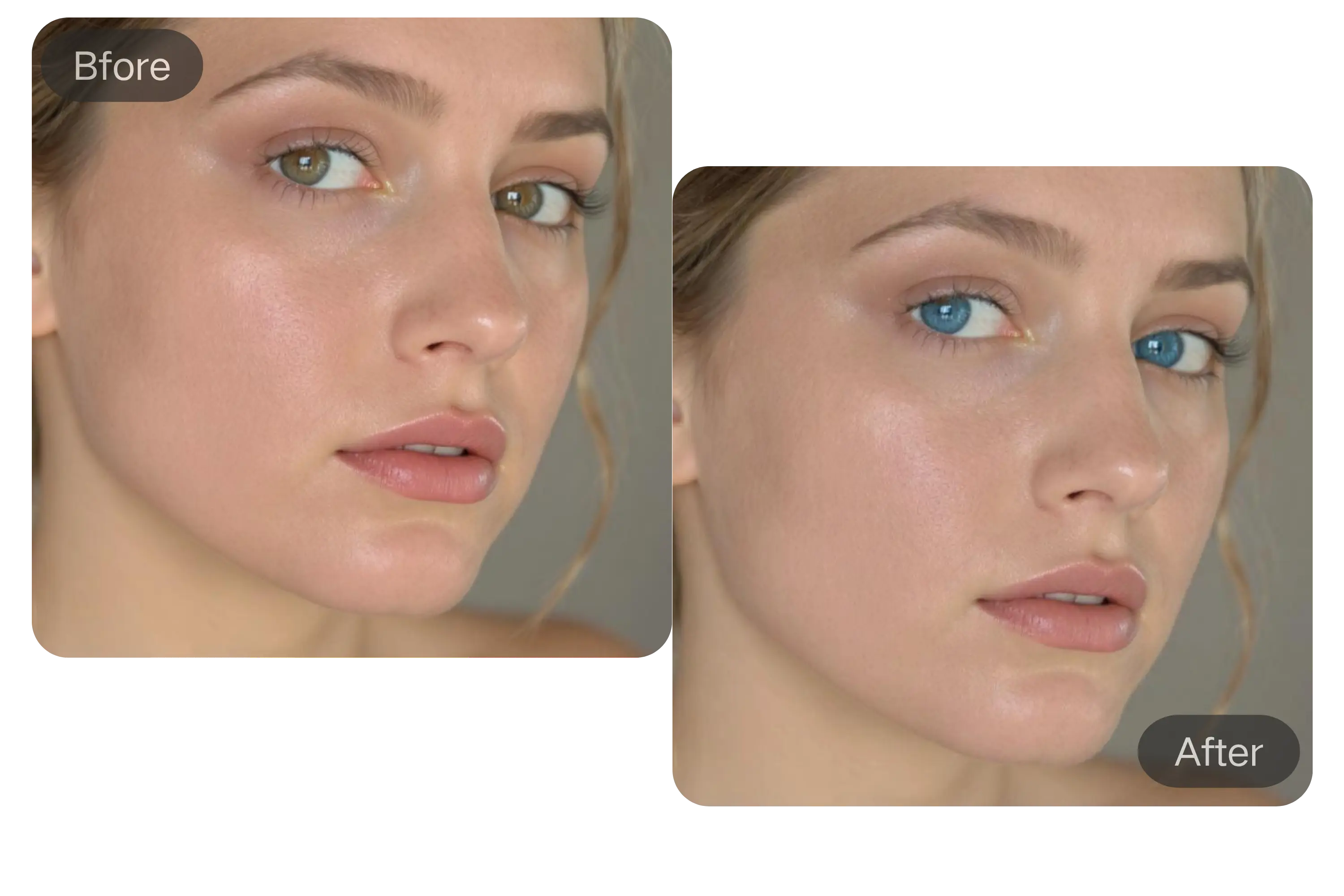 Smooth & Natural Transitions with FluxAI Eye Color Editor
