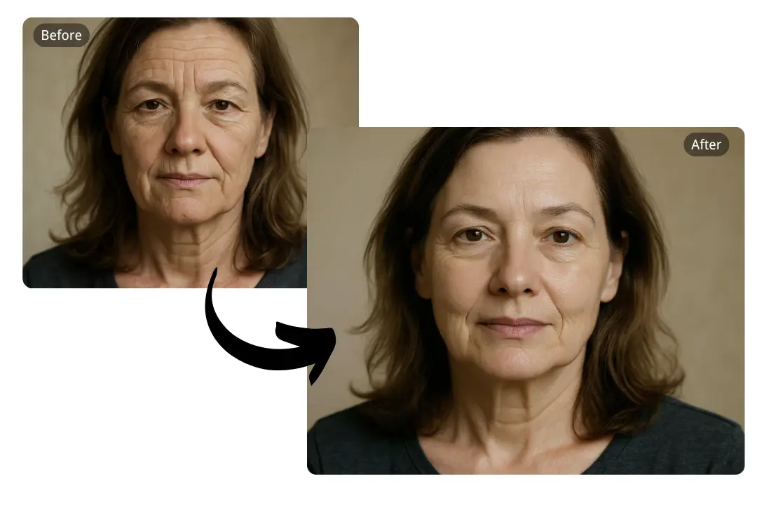 AI Wrinkle Softening  