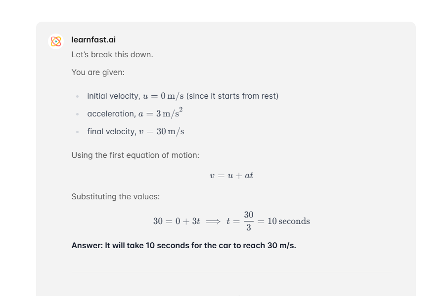 Physics AI Homework Helper