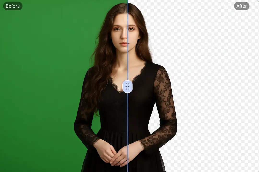 AI-Driven Green Screen Remover with High Accuracy