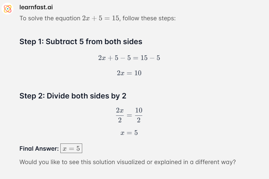 Algebra Probleme lösen